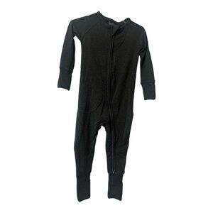Little Sleepies Solid Dark Grey Footie Playsuit One Piece Pajama